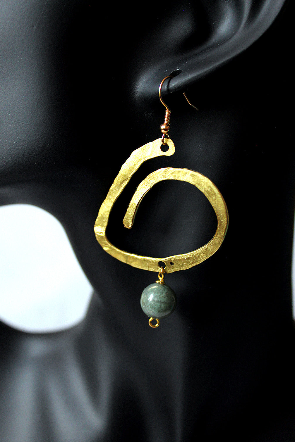 INCI-1 brass earrings