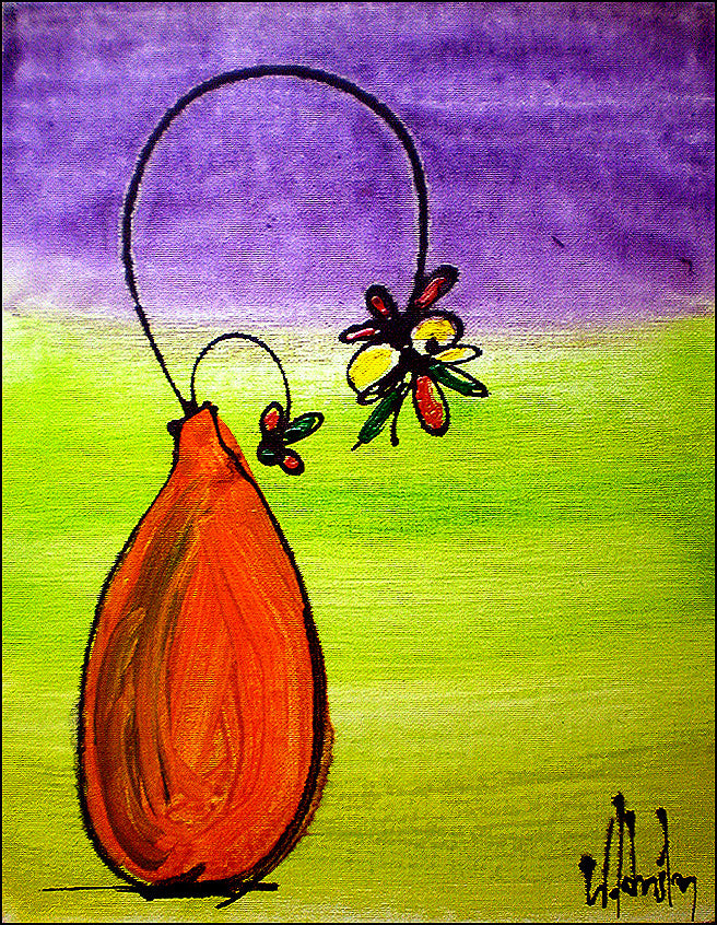 Orange Vase