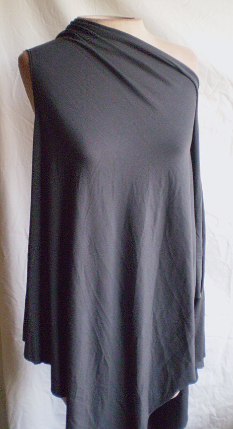 Gray One Shoulder Top