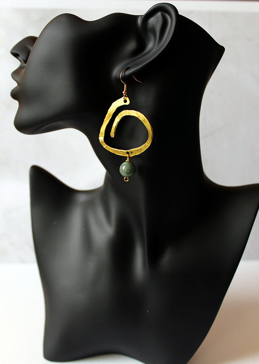 INCI-1 brass earrings