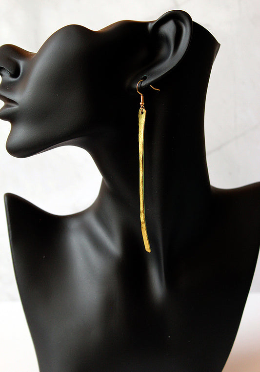 Brass Stick earrings