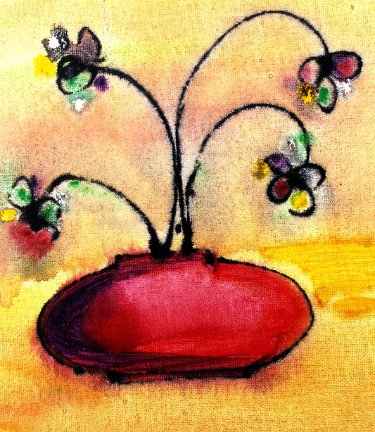 Red Vase